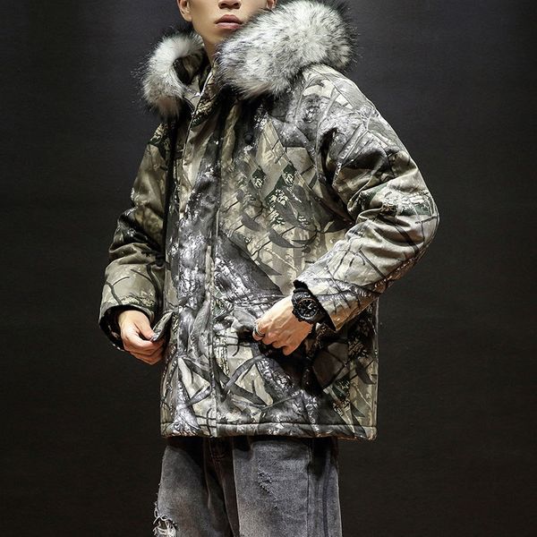 m-4xl 5xl camouflage fur collar hooded winter coat men thick parka men loose thermal mens winter jackets and coats, Black
m-4xl 5xl camouflage fur collar hooded winter coat men thick parka men loose thermal mens winter jackets and coats, Black