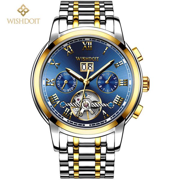 2018 wishdoit men watches automatic mechanical watch men business waterproof sport watches relogio masculino, Slivery;brown
2018 wishdoit men watches automatic mechanical watch men business waterproof sport watches relogio masculino, Slivery;brown