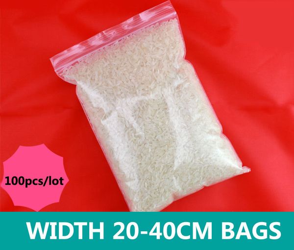 clear width 20-40cm self sealing thick zip lock bags transparent plastic package pouch pe dry fruit seal bag reusable seal packaging 
clear width 20-40cm self sealing thick zip lock bags transparent plastic package pouch pe dry fruit seal bag reusable seal packaging