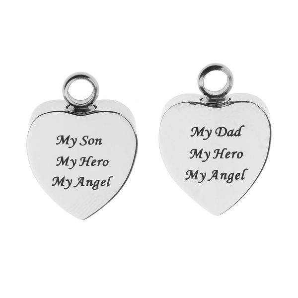 stainless steel heart cremation "my son my dad' engraved urn keepsake ash holder pendant diy pendant necklace, Black
stainless steel heart cremation "my son my dad' engraved urn keepsake ash holder pendant diy pendant necklace, Black