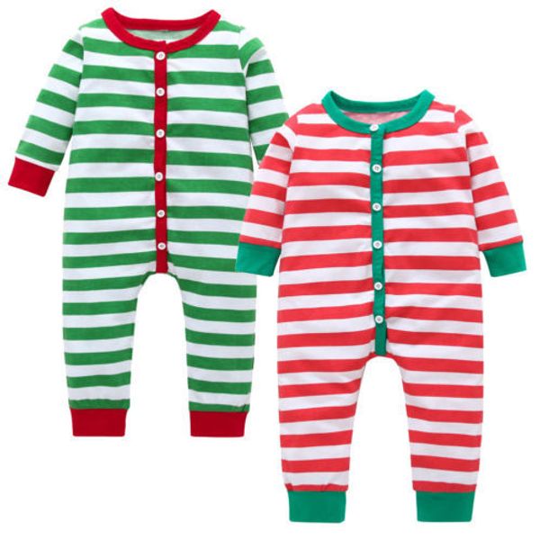 cute casual baby girls boys christmas romper striped print button sleepwear pajamas jumpsuit xmas long sleeve infant romper new y18102907, White
cute casual baby girls boys christmas romper striped print button sleepwear pajamas jumpsuit xmas long sleeve infant romper new y18102907, White