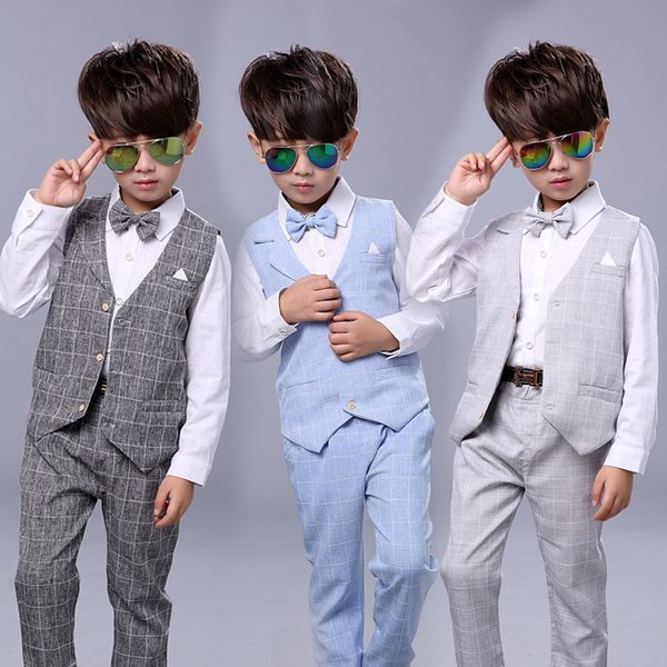 boys spring 2pcs formal plaid suit kids two piece waistcoat+shorts costume boys autumn wedding clothing set, White
boys spring 2pcs formal plaid suit kids two piece waistcoat+shorts costume boys autumn wedding clothing set, White