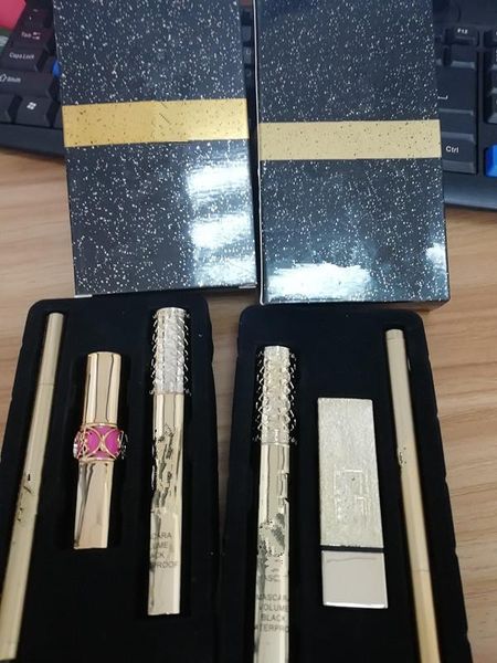 High Quality Famous Luxury Brand Makeup Set Kollection Lipstick Mascara Eyeliner Cosmetic 3 in1 2 styles Set A/B Cosmetics
High Quality Famous Luxury Brand Makeup Set Kollection Lipstick Mascara Eyeliner Cosmetic 3 in1 2 styles Set A/B Cosmetics