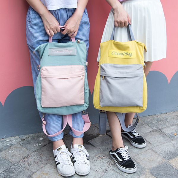 harajuku contrast color shoulders crossbody bags preppy canvas women backpack school bags for teen quality travel
harajuku contrast color shoulders crossbody bags preppy canvas women backpack school bags for teen quality travel