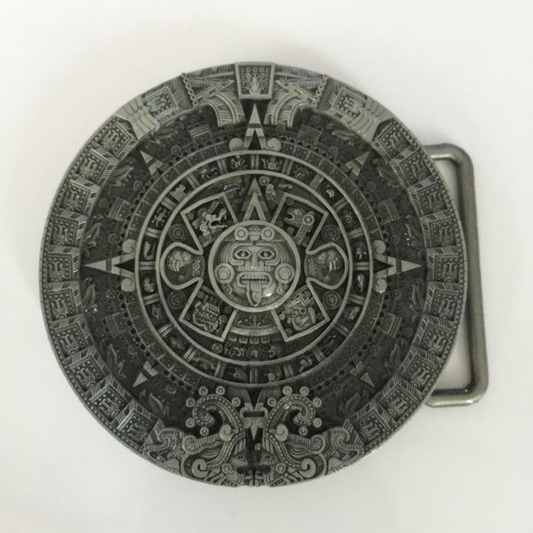 1 pcs round aztec calendar buckle hebillas cinturon men's western cowboy metal belt buckle fit 4cm wide belts, Slivery;black
1 pcs round aztec calendar buckle hebillas cinturon men's western cowboy metal belt buckle fit 4cm wide belts, Slivery;black