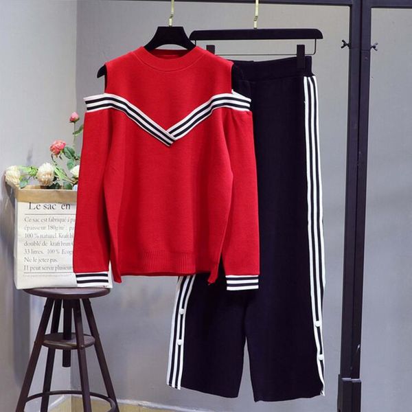 2018 new autumn fashion women's long sleeve loose sweater + knitted wide leg pants two piece female knitwear trousers set, Gray
2018 new autumn fashion women's long sleeve loose sweater + knitted wide leg pants two piece female knitwear trousers set, Gray