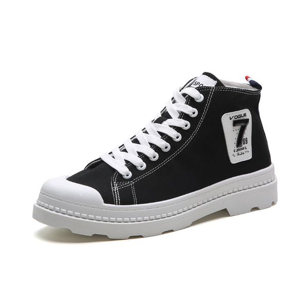 2018 autumn new korean fashion campus student youth trend wild men's casual england canvas boots, Black
2018 autumn new korean fashion campus student youth trend wild men's casual england canvas boots, Black