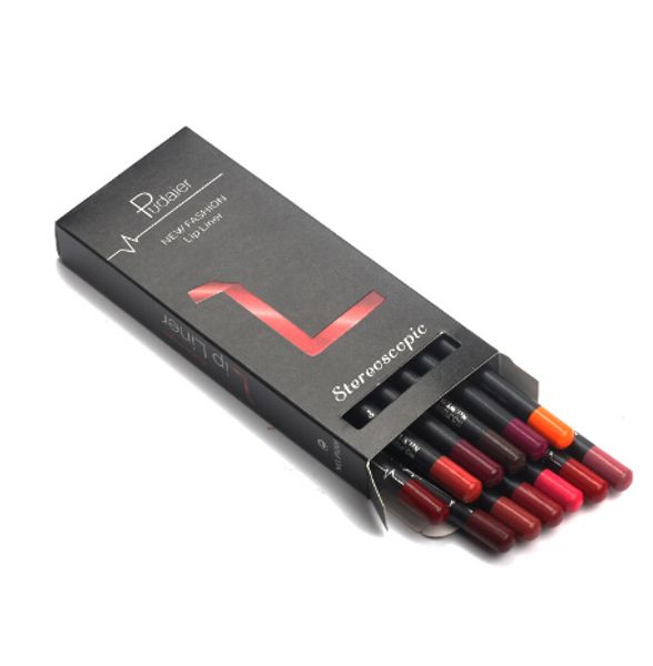 12 colors/lot stylish black color matte stick waterproof lasting lip liner pencil set beauty makeup cosmetic trendy makeup kits
12 colors/lot stylish black color matte stick waterproof lasting lip liner pencil set beauty makeup cosmetic trendy makeup kits