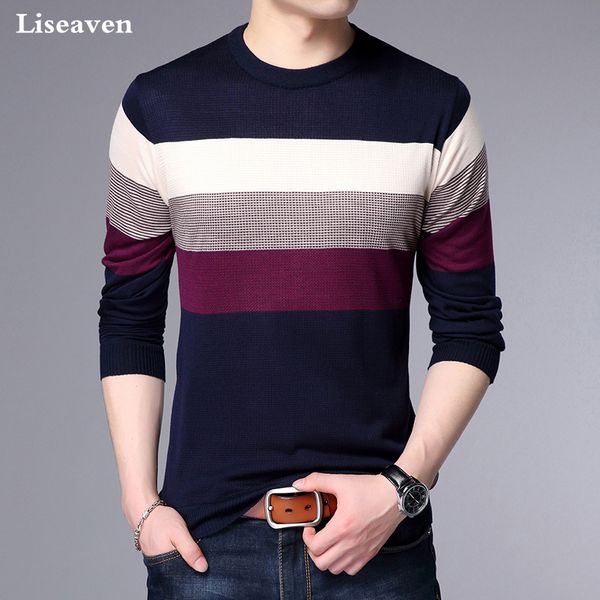 liseaven sweaters 2018 winter new arrival o-neck sweater men brand clothing knitted pullover men, White;black
liseaven sweaters 2018 winter new arrival o-neck sweater men brand clothing knitted pullover men, White;black