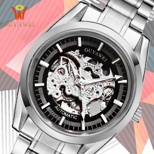 watch men skeleton automatic mechanical watch gold skeleton vintage man mens watches ouyawei steel clock, Slivery;brown
watch men skeleton automatic mechanical watch gold skeleton vintage man mens watches ouyawei steel clock, Slivery;brown