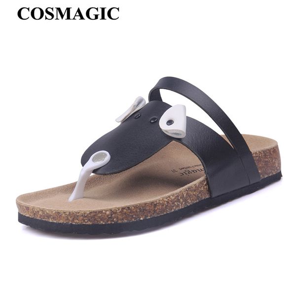 cosmagic women cartoon puppy cork flip flops slipper 2017 new fashion summer beach casual patchwork slide sandals shoe plus size, Black
cosmagic women cartoon puppy cork flip flops slipper 2017 new fashion summer beach casual patchwork slide sandals shoe plus size, Black