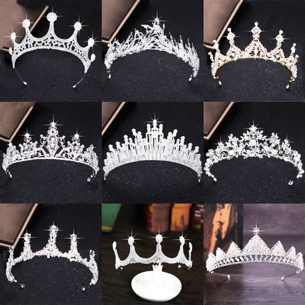luxury silver rhinestone wedding tiara crown pearl queen diadem bride crown headpiece wedding hair accessories tiara high qualig, Golden;white
luxury silver rhinestone wedding tiara crown pearl queen diadem bride crown headpiece wedding hair accessories tiara high qualig, Golden;white