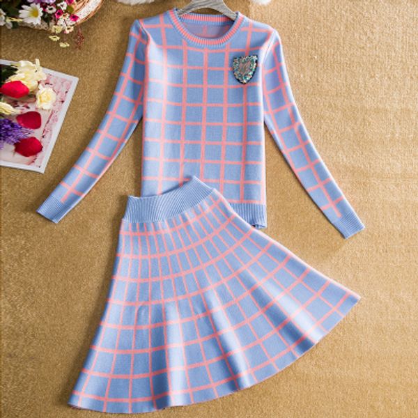 new arrival 2018 women knitting clothing set pullover sweater and a-line big swing skirt 2pcs set, Gray
new arrival 2018 women knitting clothing set pullover sweater and a-line big swing skirt 2pcs set, Gray