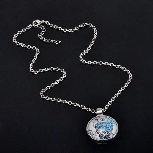 beautiful blue owl p cabochon glass tibet silver chain pendant necklace long chainfor women friend
beautiful blue owl p cabochon glass tibet silver chain pendant necklace long chainfor women friend
