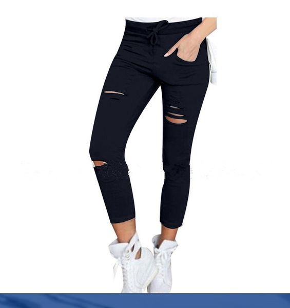 women fashion cotton hole pencil pants skinny nine points pants high waist stretch jeans slim pencil trousers capris hot, Black;white
women fashion cotton hole pencil pants skinny nine points pants high waist stretch jeans slim pencil trousers capris hot, Black;white
