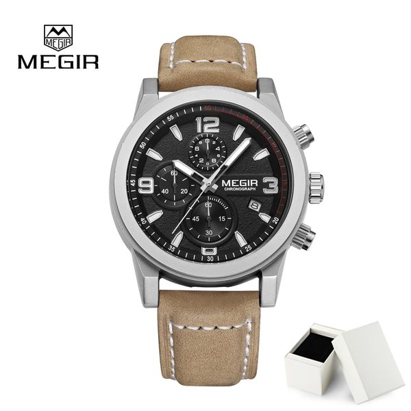 Relogio Masculino Fashion Men Squartz Watch Megir Luxury Men watches Chronograph Waterproof Calendar Wristwatch Clock
Relogio Masculino Fashion Men Squartz Watch Megir Luxury Men watches Chronograph Waterproof Calendar Wristwatch Clock