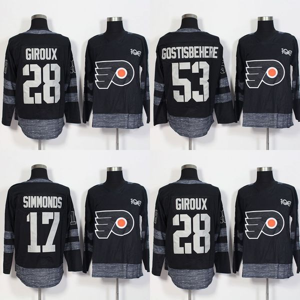 Philadelphia Flyers 100 Anniversary 17 Wayne Simmonds 28 Claude Giroux 53 Shayne Gostisbehere 2017 Centennial Classic Hockey Jerseys
Philadelphia Flyers 100 Anniversary 17 Wayne Simmonds 28 Claude Giroux 53 Shayne Gostisbehere 2017 Centennial Classic Hockey Jerseys