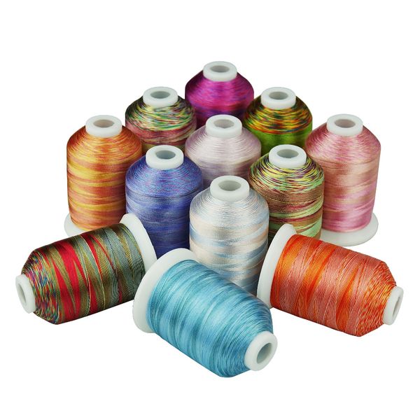 new arrival simthread 120d/2 variegated multi-colors polyester embroidery home machine thread, Black;white
new arrival simthread 120d/2 variegated multi-colors polyester embroidery home machine thread, Black;white