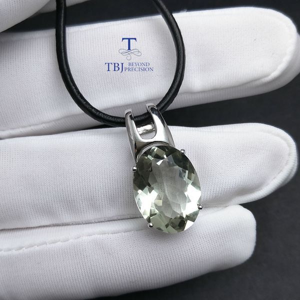 tbj,simple and elegant pendant with natural green amethyst gemstone in 925 sterling silver fine jewelry for women & lady as gift
tbj,simple and elegant pendant with natural green amethyst gemstone in 925 sterling silver fine jewelry for women & lady as gift