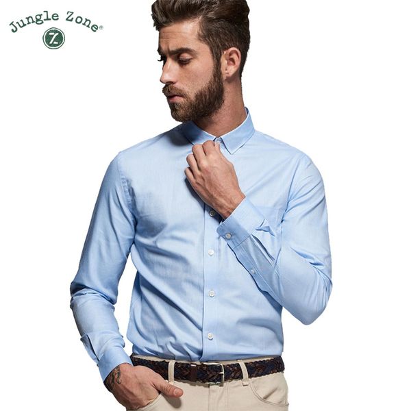 jungle zone 2017 spring new fashion men shirt long sleeve brand clothing quality cotton soft shirts men casual male shirt cs100, White;black
jungle zone 2017 spring new fashion men shirt long sleeve brand clothing quality cotton soft shirts men casual male shirt cs100, White;black