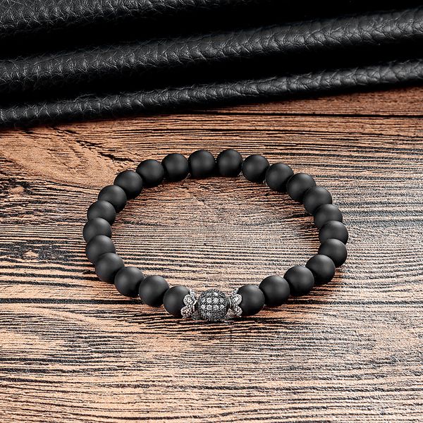 livvy 2018 fashion bracelet jewelry 8mm black stone with lava stone bracelet men's energy yoga gift as245, Golden;silver
livvy 2018 fashion bracelet jewelry 8mm black stone with lava stone bracelet men's energy yoga gift as245, Golden;silver