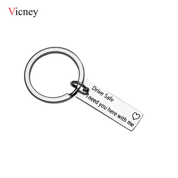 drive safe,i need you here with me" key chain customized keyfob engrave letter or pattern christmas gift, Silver
drive safe,i need you here with me" key chain customized keyfob engrave letter or pattern christmas gift, Silver