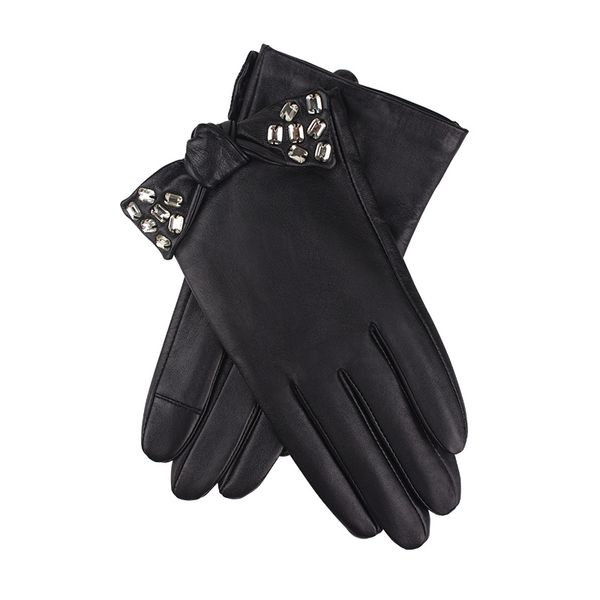 genuine leather gloves female wrist rhinestone bowknot lace fashion black sheepskin driving mittens women gloves 14231, Blue;gray
genuine leather gloves female wrist rhinestone bowknot lace fashion black sheepskin driving mittens women gloves 14231, Blue;gray