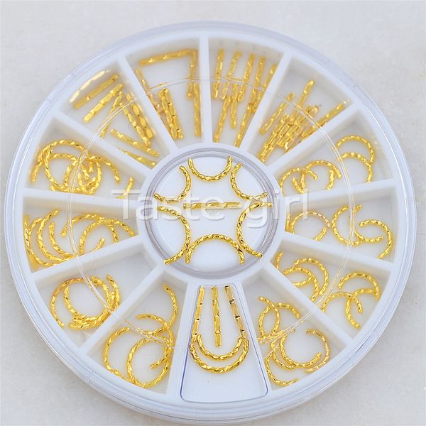 mixed styles gold metal striping line studs decor wheel nail art decoration beauty manicure styling tools accessoires, Silver;gold
mixed styles gold metal striping line studs decor wheel nail art decoration beauty manicure styling tools accessoires, Silver;gold
