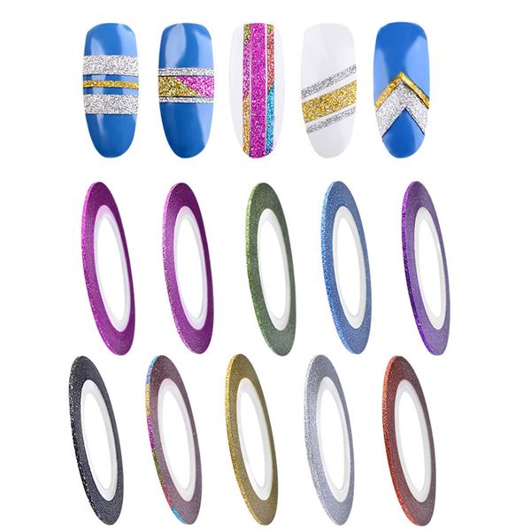 nail art stickers 10 colors rolls 3mm striping tape line rough styles nail art tips decals stickers for gel polish 0921, Black
nail art stickers 10 colors rolls 3mm striping tape line rough styles nail art tips decals stickers for gel polish 0921, Black