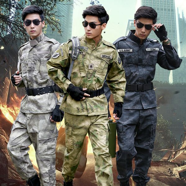 men's sets tactical suits armt swatt special forces war game cs camouflage clothes hunter work jacket + pant, Gray
men's sets tactical suits armt swatt special forces war game cs camouflage clothes hunter work jacket + pant, Gray