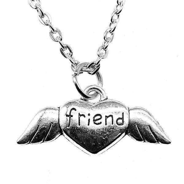 wysiwyg 5 pieces metal chain necklaces pendants women necklace jewelry friends heart wings 26x12mm n2-b10948, Silver
wysiwyg 5 pieces metal chain necklaces pendants women necklace jewelry friends heart wings 26x12mm n2-b10948, Silver