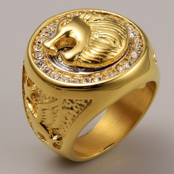 Голова льва мужские кольца титана из нержавеющей стали золото цвет кольцо
Голова льва мужские кольца титана из нержавеющей стали золото цвет кольцо