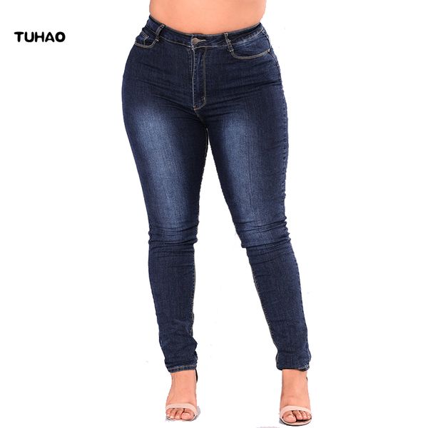 tuhao 2018 autumn winter office lady washed denim pencil jean pants for female plus size 5xl 4xl woman buttons skinny jeans qt62, Blue
tuhao 2018 autumn winter office lady washed denim pencil jean pants for female plus size 5xl 4xl woman buttons skinny jeans qt62, Blue
