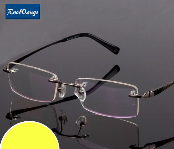 ruowangs eyeglasses men women frame spectacles oculos de grau rimless eye glasses frame myopia prescription glasses rim, Silver
ruowangs eyeglasses men women frame spectacles oculos de grau rimless eye glasses frame myopia prescription glasses rim, Silver