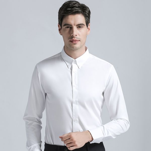 2018 brand new men's shirts formal buckle collar cotton blend shirts fashion solid color long sleeve business suits white, White;black
2018 brand new men's shirts formal buckle collar cotton blend shirts fashion solid color long sleeve business suits white, White;black
