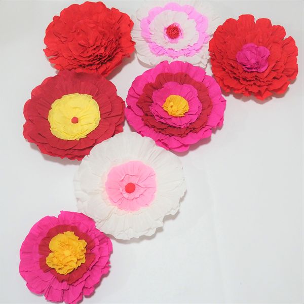 Giant Crepe Paper Flowers 7PCS For Wedding & Event Backdrop Decor Photography Windows Display Fashion Show Baby Nursery
Giant Crepe Paper Flowers 7PCS For Wedding & Event Backdrop Decor Photography Windows Display Fashion Show Baby Nursery