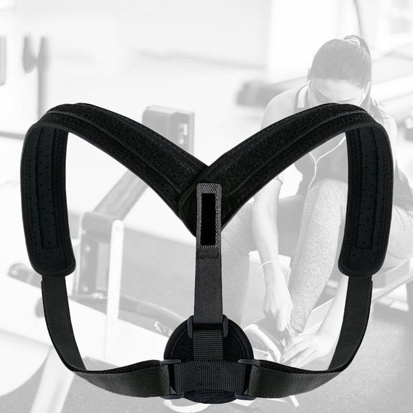 1 pc upper back posture correct belt clavicle support adjustable back slouching corrective spine braces supports health care, Black;gray
1 pc upper back posture correct belt clavicle support adjustable back slouching corrective spine braces supports health care, Black;gray