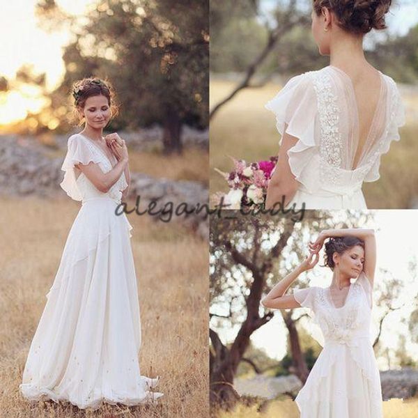 hippie country wedding dresses 2018 vintage retro v-neck ruffles sleeve full length fairy maternity pregnant beach country wedding gown, White
hippie country wedding dresses 2018 vintage retro v-neck ruffles sleeve full length fairy maternity pregnant beach country wedding gown, White