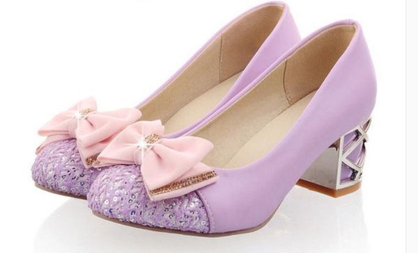 send high heel shoes 2018 new style middle heel bowknot coarse heel round head women's single shoes spring, Black
send high heel shoes 2018 new style middle heel bowknot coarse heel round head women's single shoes spring, Black