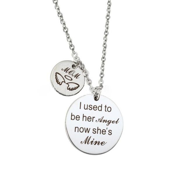 stainless steel silver round mother memorial necklace i used to be her angel now my mom necklace in memory loved mom gift
stainless steel silver round mother memorial necklace i used to be her angel now my mom necklace in memory loved mom gift