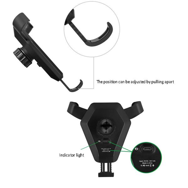 Fast Qi Wireless Charger Car Mount Phone Holder Gravity Reaction for iPhone 8 Plus X Samsung Galaxy S6 S7 S8 Plus 2018 New
Fast Qi Wireless Charger Car Mount Phone Holder Gravity Reaction for iPhone 8 Plus X Samsung Galaxy S6 S7 S8 Plus 2018 New