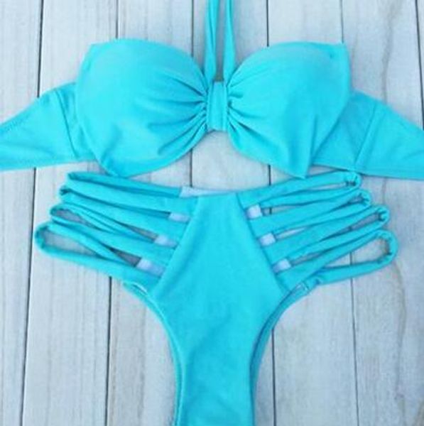 new push up bikini set hollow out beach swimwear high waist swimsuit women vest hang neck big bow vintage bathing suit, White;black
new push up bikini set hollow out beach swimwear high waist swimsuit women vest hang neck big bow vintage bathing suit, White;black