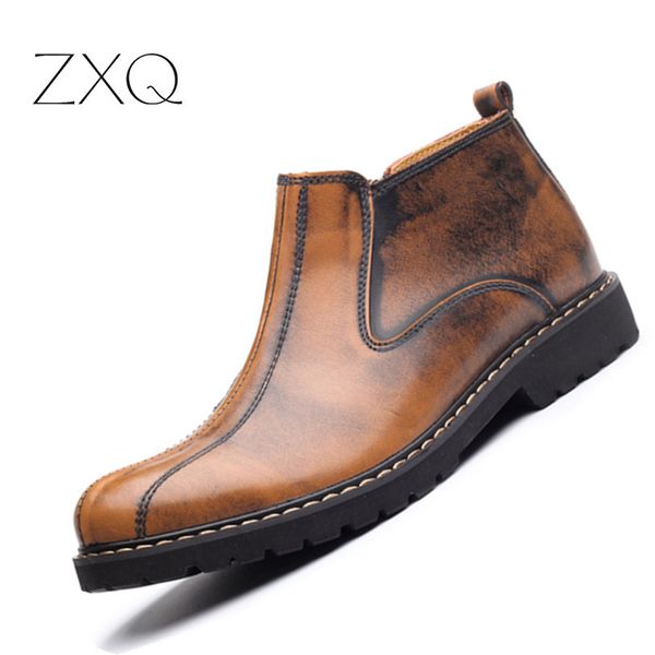 new 2017 autumn winter men ankle boots cow split leather men waterproof leisure england retro men boots shoes, Black
new 2017 autumn winter men ankle boots cow split leather men waterproof leisure england retro men boots shoes, Black