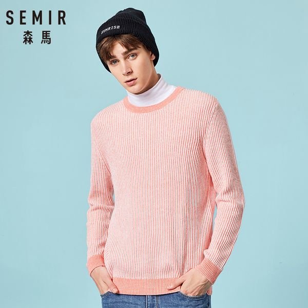 semir 2018 autumn new sweater men slim fit 100% pure cotton thicken pullover male knitted sweater male fashion clothes, White;black
semir 2018 autumn new sweater men slim fit 100% pure cotton thicken pullover male knitted sweater male fashion clothes, White;black