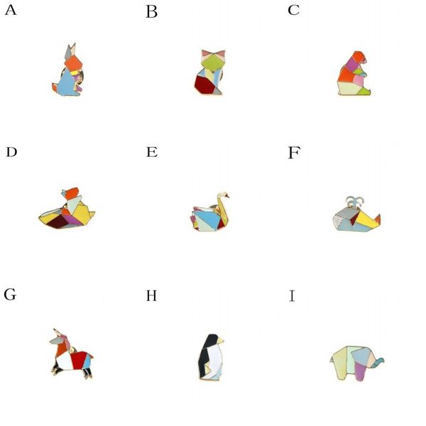 cute origami animal brooches hard enamel pins elephant rabbit bunny lapel pin bear squirrel whale horse penguin fox design suit unisex, Gray
cute origami animal brooches hard enamel pins elephant rabbit bunny lapel pin bear squirrel whale horse penguin fox design suit unisex, Gray