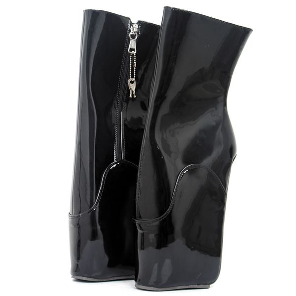 wedge ballet boots 18cm/" high heel ykk zip heelless fetish pinup rtbu ankle boots plus size, Black
wedge ballet boots 18cm/" high heel ykk zip heelless fetish pinup rtbu ankle boots plus size, Black
