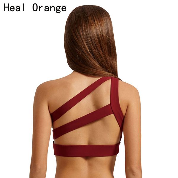 heal orange 2017 new oblique one shoulder strap women's sports bra hollow out back lines strenuous exercise fitness bra, White;black
heal orange 2017 new oblique one shoulder strap women's sports bra hollow out back lines strenuous exercise fitness bra, White;black