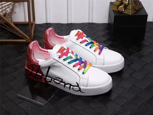 2018 High Quality D.G Portofino White Pink Multi Leather Italy Black Letters Shoes Sneakers Running Shoes With Original Box
2018 High Quality D.G Portofino White Pink Multi Leather Italy Black Letters Shoes Sneakers Running Shoes With Original Box