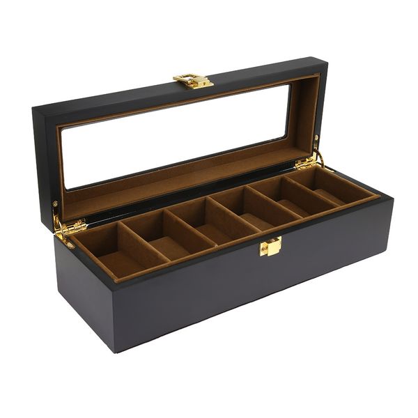 2018 new arrival 6 grids wooden watch box jewelry display storage organizer watch case jewelry display boxes, Black;blue
2018 new arrival 6 grids wooden watch box jewelry display storage organizer watch case jewelry display boxes, Black;blue