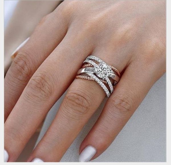 new 14k plated rose gold color ring, occident fashion party engagement accessories, Silver
new 14k plated rose gold color ring, occident fashion party engagement accessories, Silver